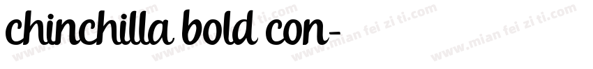 chinchilla bold con字体转换